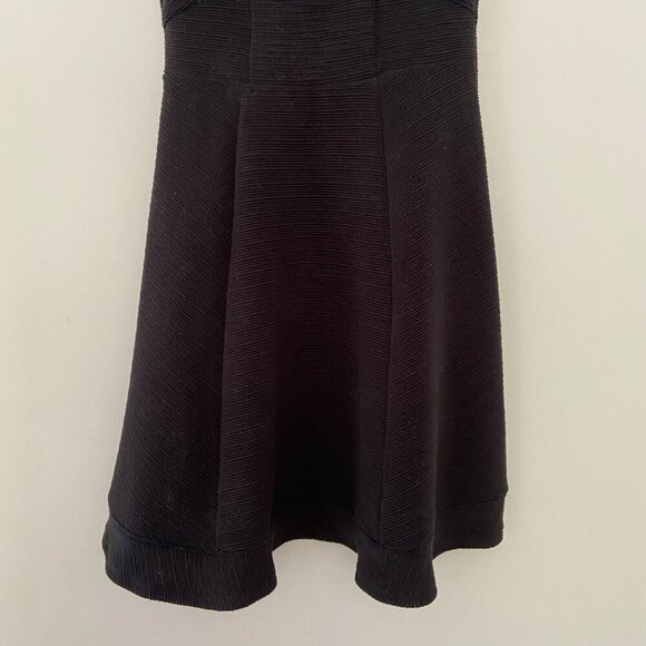 Anthropologie Fairchild Fit and Flared Black Dress by Maeve Open Back Sz Medium - Picture 5 of 13